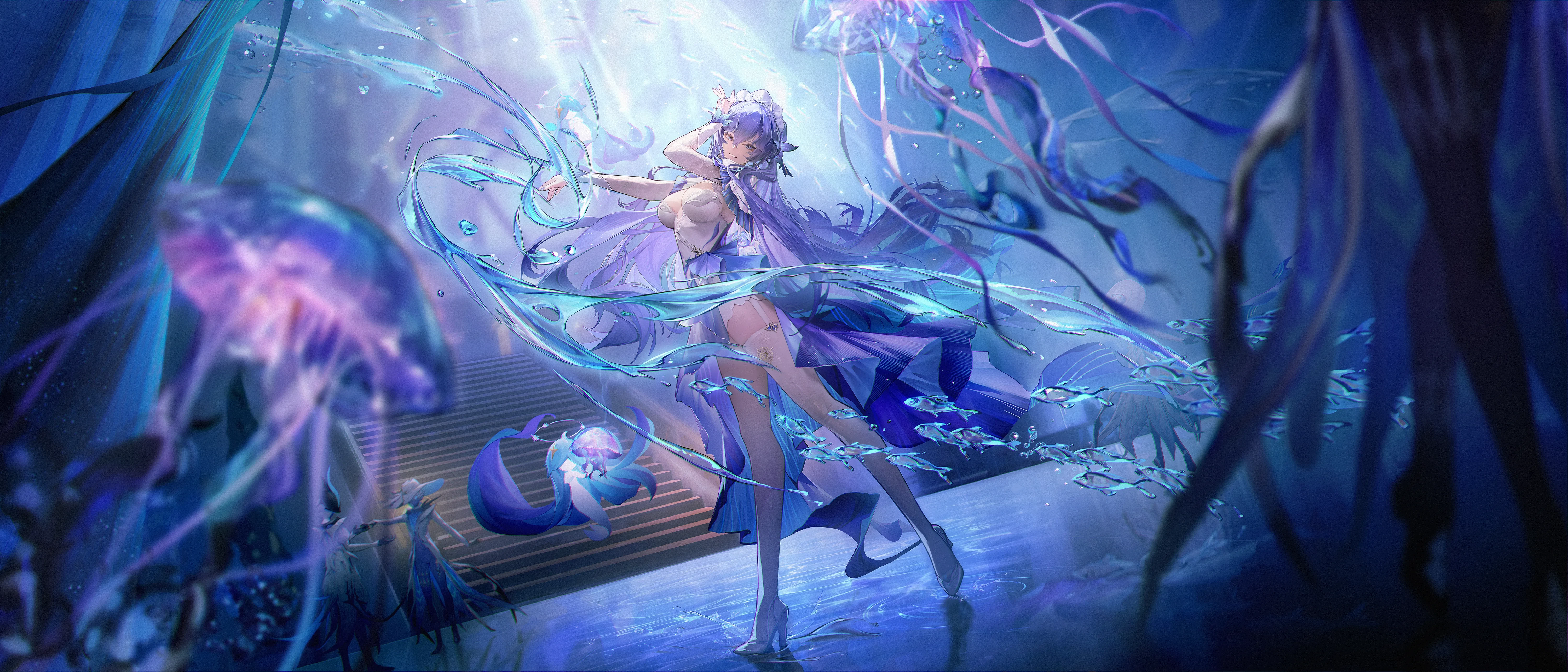 yande.re 1224669 cantarella dress heels no_bra p99_(1shtar) stockings tattoo thi.webp
